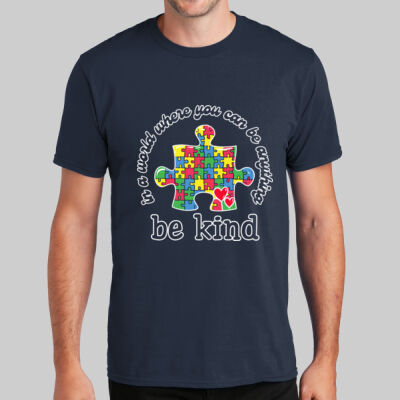 Adult - Be Kind Puzzle Piece T-Shirt - Autism Awareness Thumbnail
