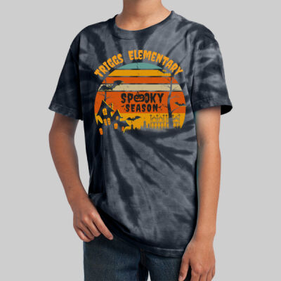 Youth Tie-Dye T-Shirt - Fall - Haunted House Thumbnail