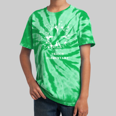 Youth Tie-Dye T-Shirt - Spring - Shamrock  Thumbnail