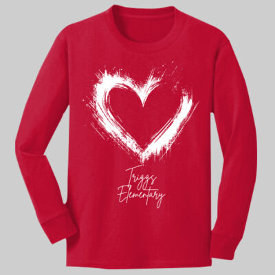 Youth Long Sleeve Shirt - Spring - Valentine's Heart Thumbnail